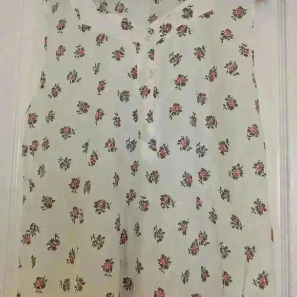 Vintage Barbizon floral cotton dress sleepwear size large - Picture 5 of 5